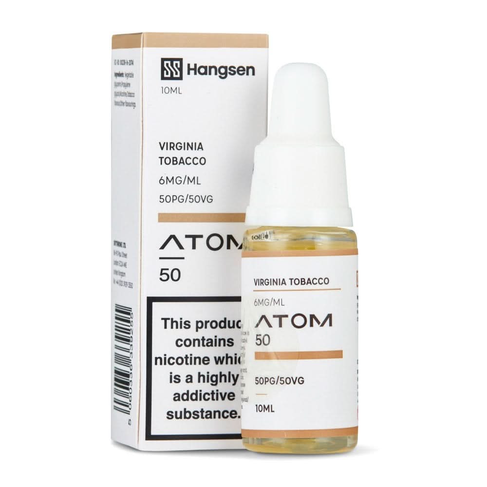 atom vape juice Hangsen 50/50 Virginia Tobacco E liquid