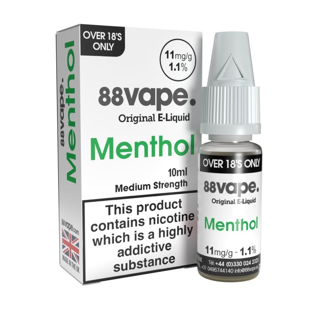 88Vape Menthol E Liquid (10ml) only 0.95 | Vapekit