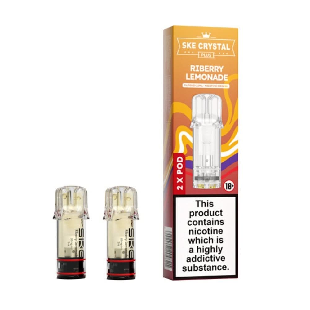 Riberry Lemonade Nic Salt E Liquid Pods - Crystal Plus (2 x 2ml) | 20mg