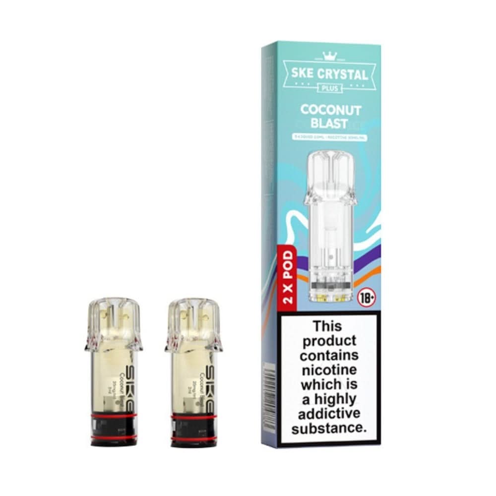 coconut blast vape juice SKE Crystal Coconut Blast Nic Salt E Liquid Pods