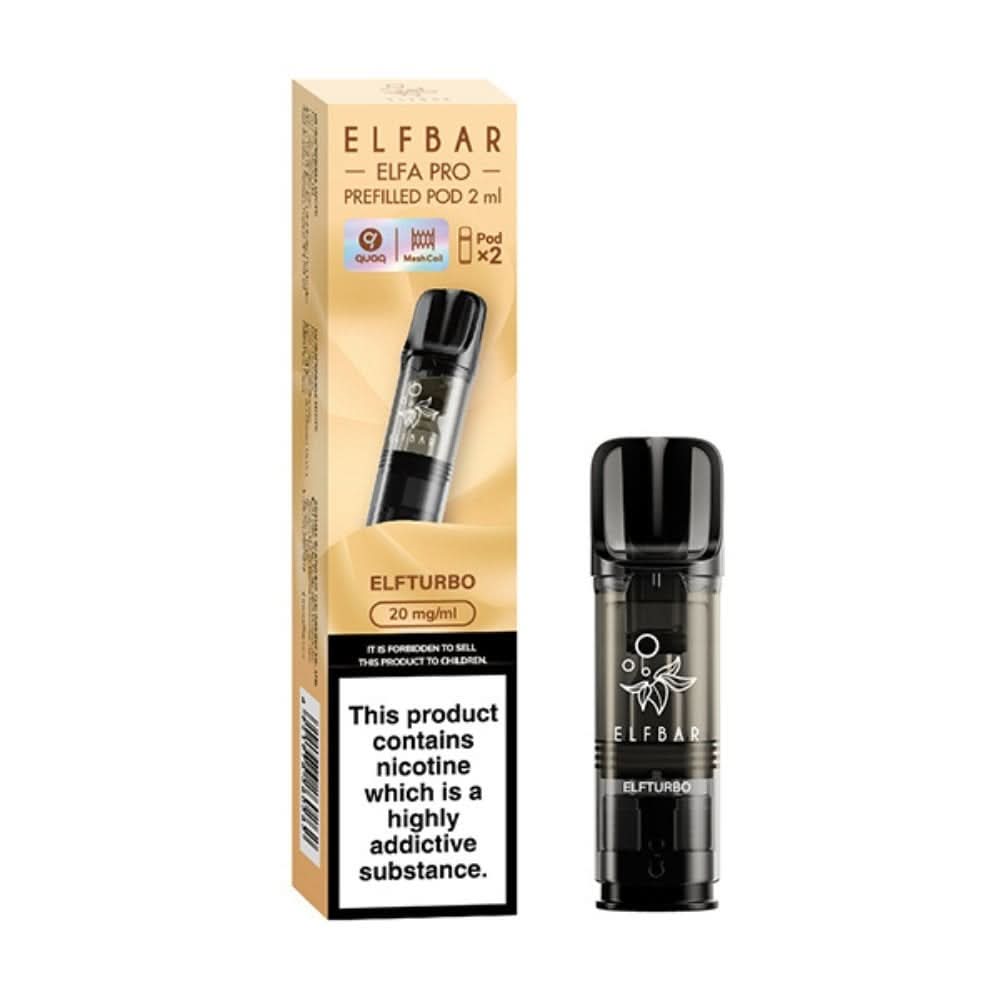 Elfturbo (Elfbull) Nic Salt E Liquid Pods - Elfa PRO Series (2 x 2ml) | 20mg