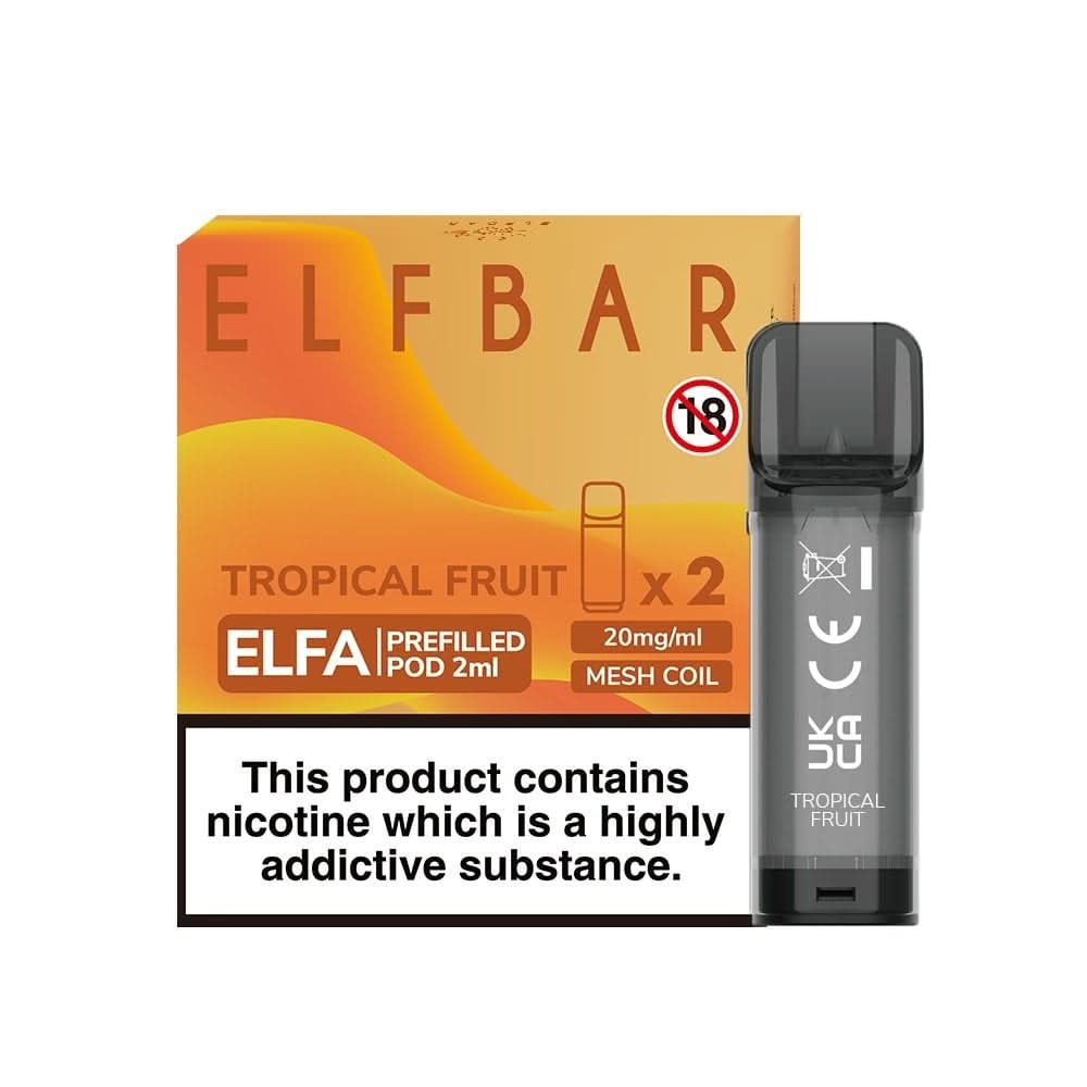Tropical Fruit Nic Salt E Liquid Pods - Elfa Series (2 x 2ml) | 20mg