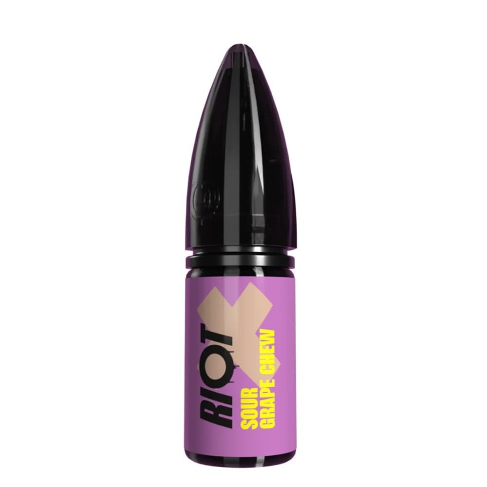 Sour Grape Chew Nic Salts E-Liquid Riot X by Riot Squad (10ml)