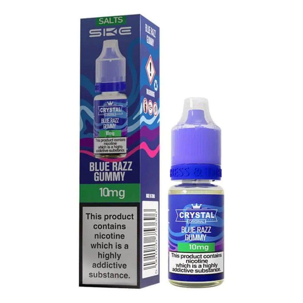 Blue Razz Gummy Nic Salt E-Liquid Original Series by SKE Crystal (10ml)