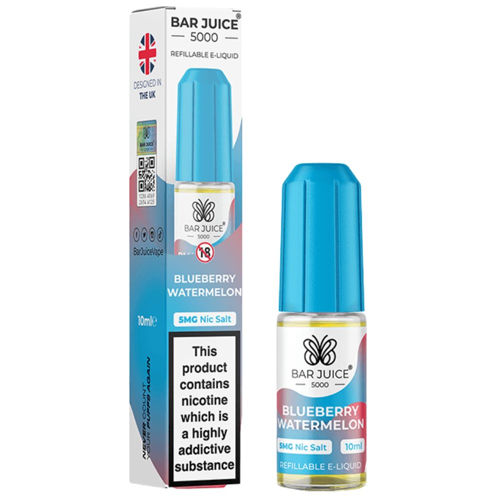 Blueberry Watermelon Nic Salt E-Liquid by Bar Juice 5000 (10ml)