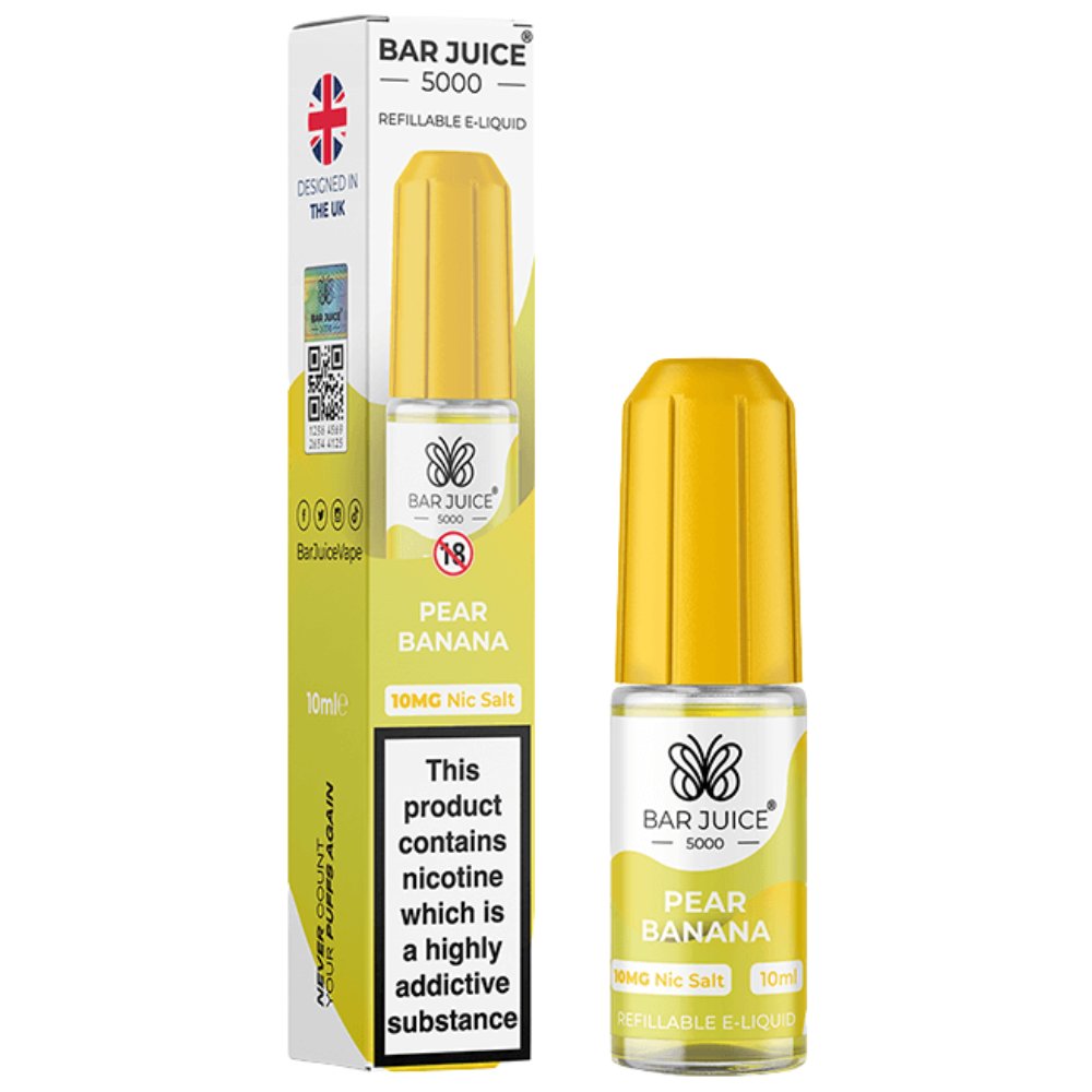 Pear Banana Nic Salt E-Liquid by Bar Juice 5000 (10ml)