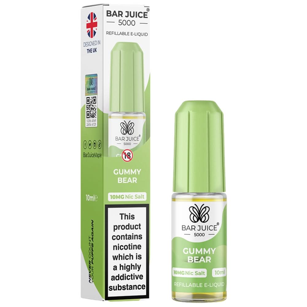 Gummy Bear Nic Salt E-Liquid by Bar Juice 5000 (10ml)