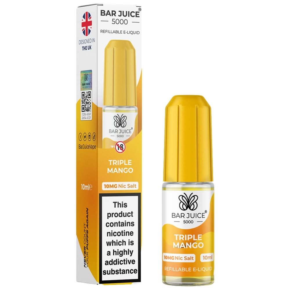 Triple Mango Nic Salt E-Liquid by Bar Juice 5000 (10ml)