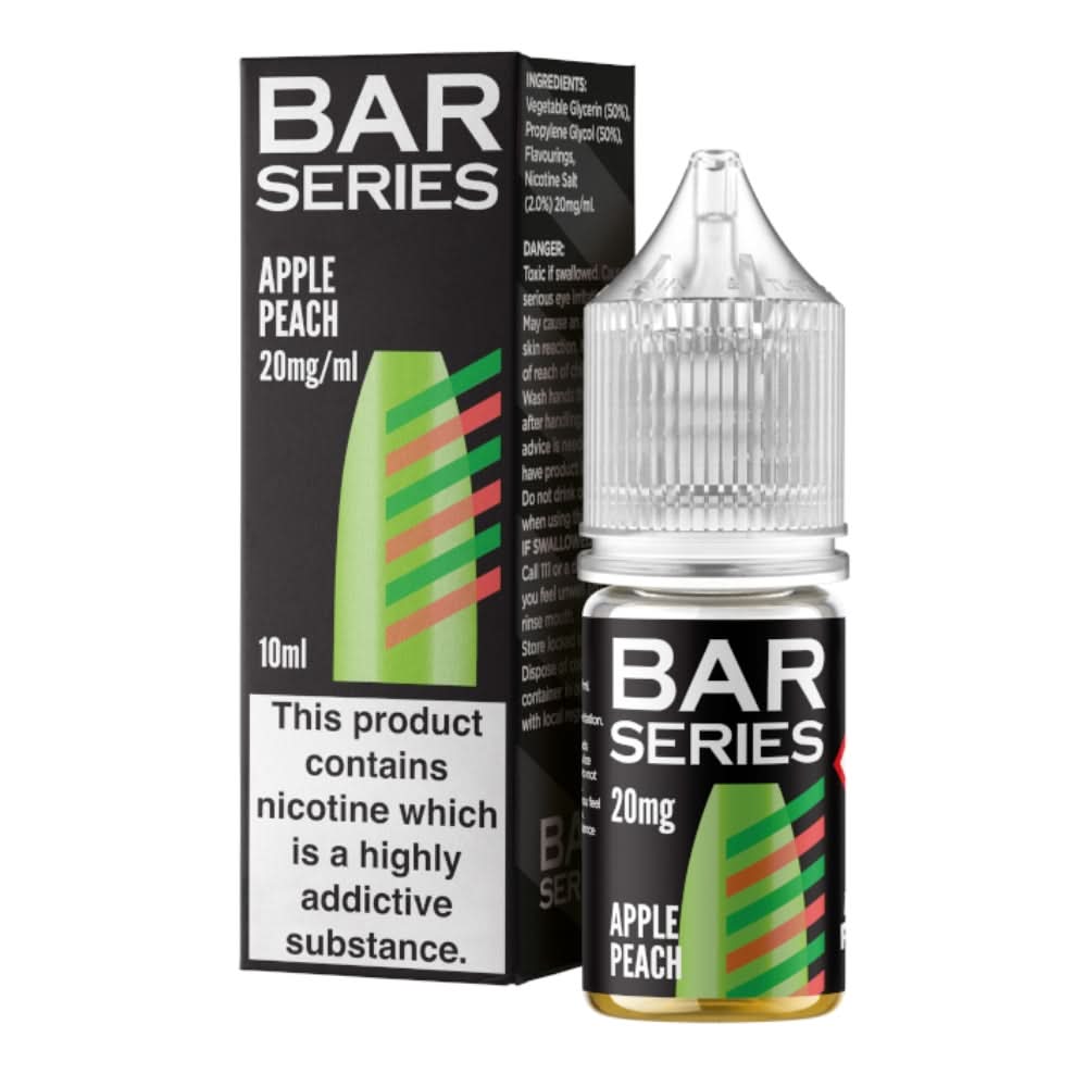 Apple Peach Nic Salt E-Liquid by Bar Series (10ml)