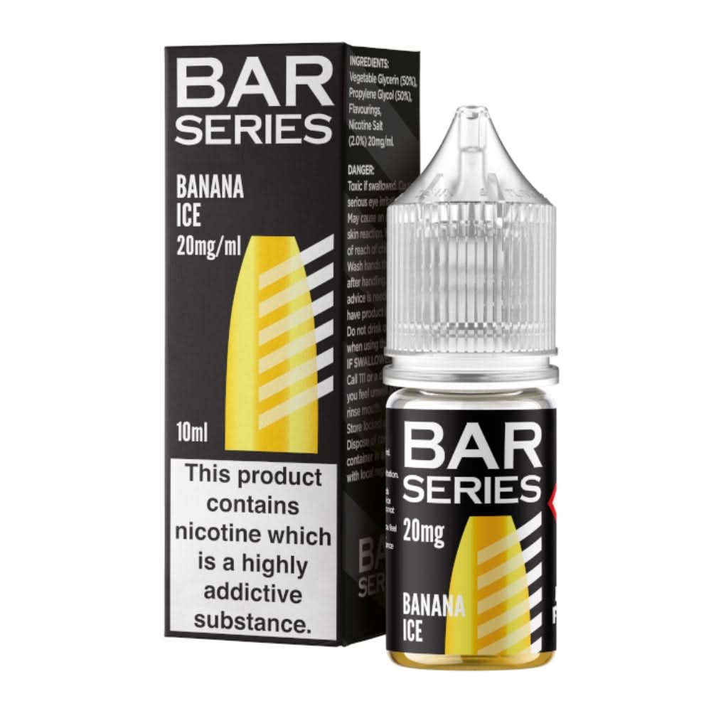 Banana Ice Nic Salt E-Liquid by Bar Series (10ml)