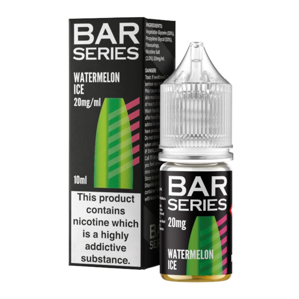 Watermelon Ice Nic Salt E-Liquid by Bar Series (10ml)