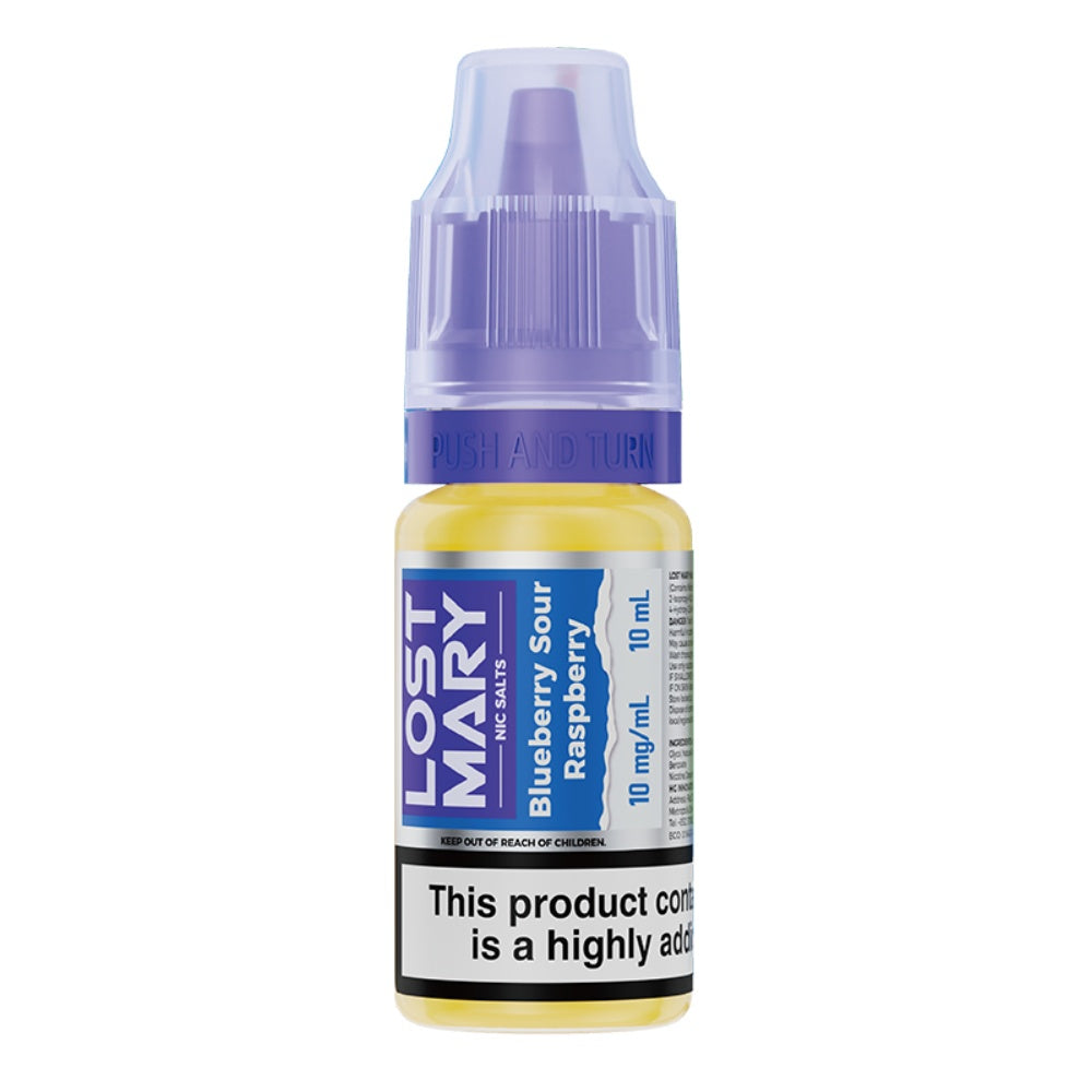 Blueberry Sour Raspberry Nic Salt E-Liquid 10ml by Lost Mary
