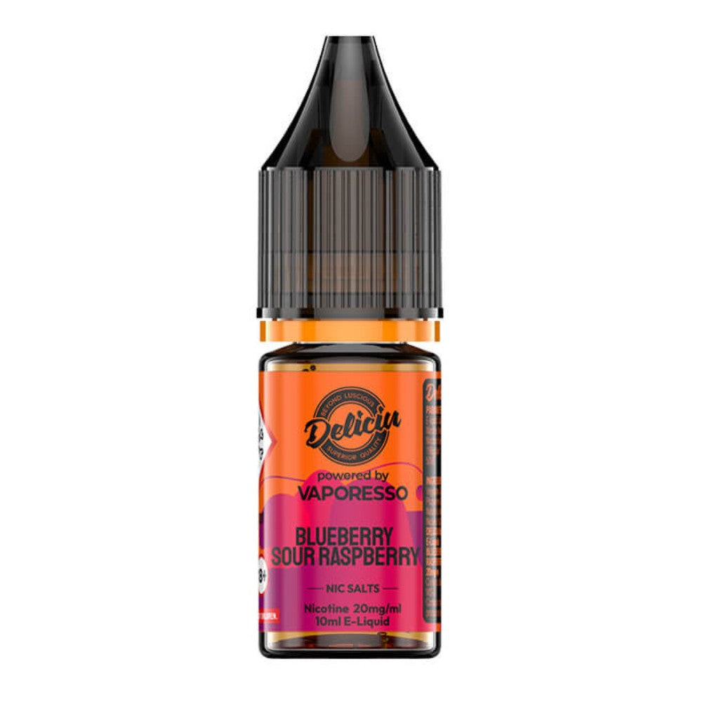 Blueberry Sour Raspberry Nic Salt E-Liquid 10ml by Deliciu
