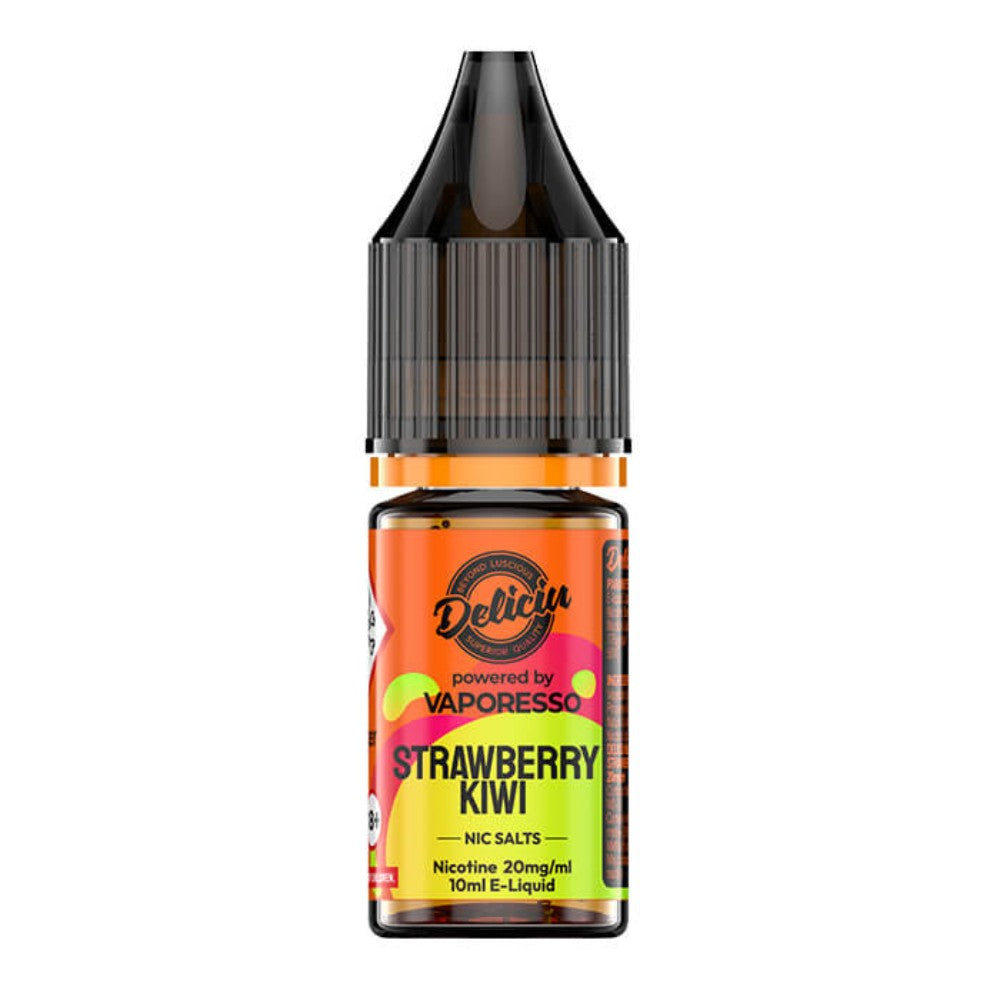 Strawberry Kiwi Nic Salt E-Liquid 10ml by Deliciu