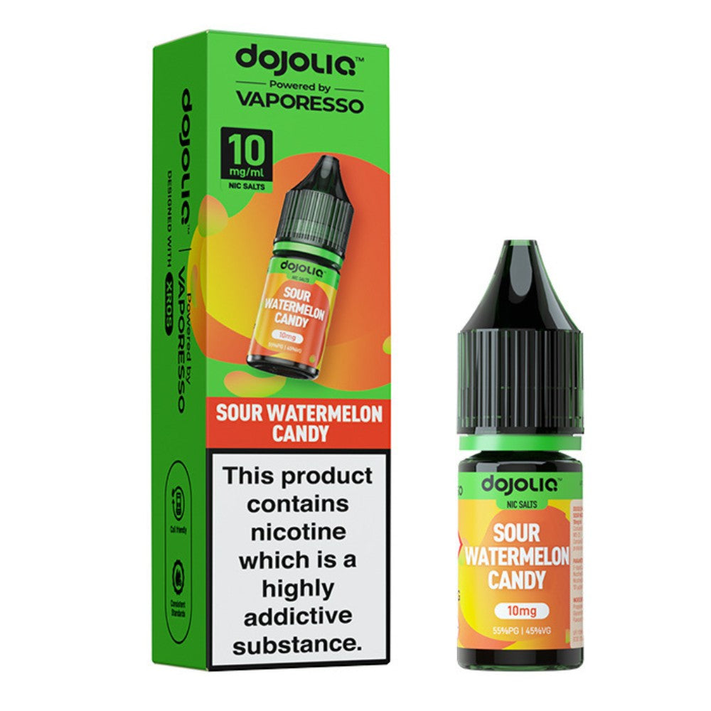 Sour Watermelon Candy Nic Salt E-Liquid 10ml by Dojoliq