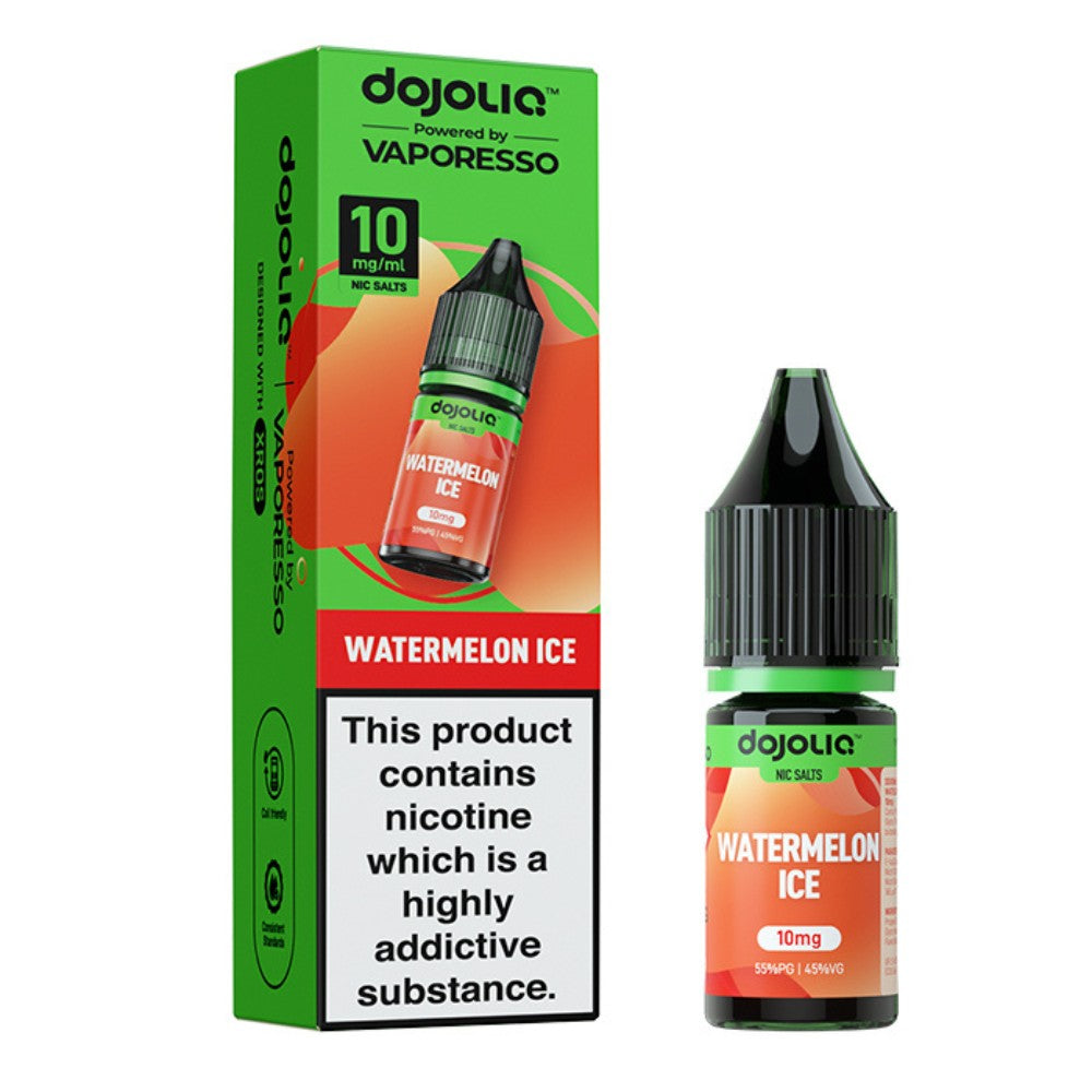 Watermelon Ice Nic Salt E-Liquid 10ml by Dojoliq