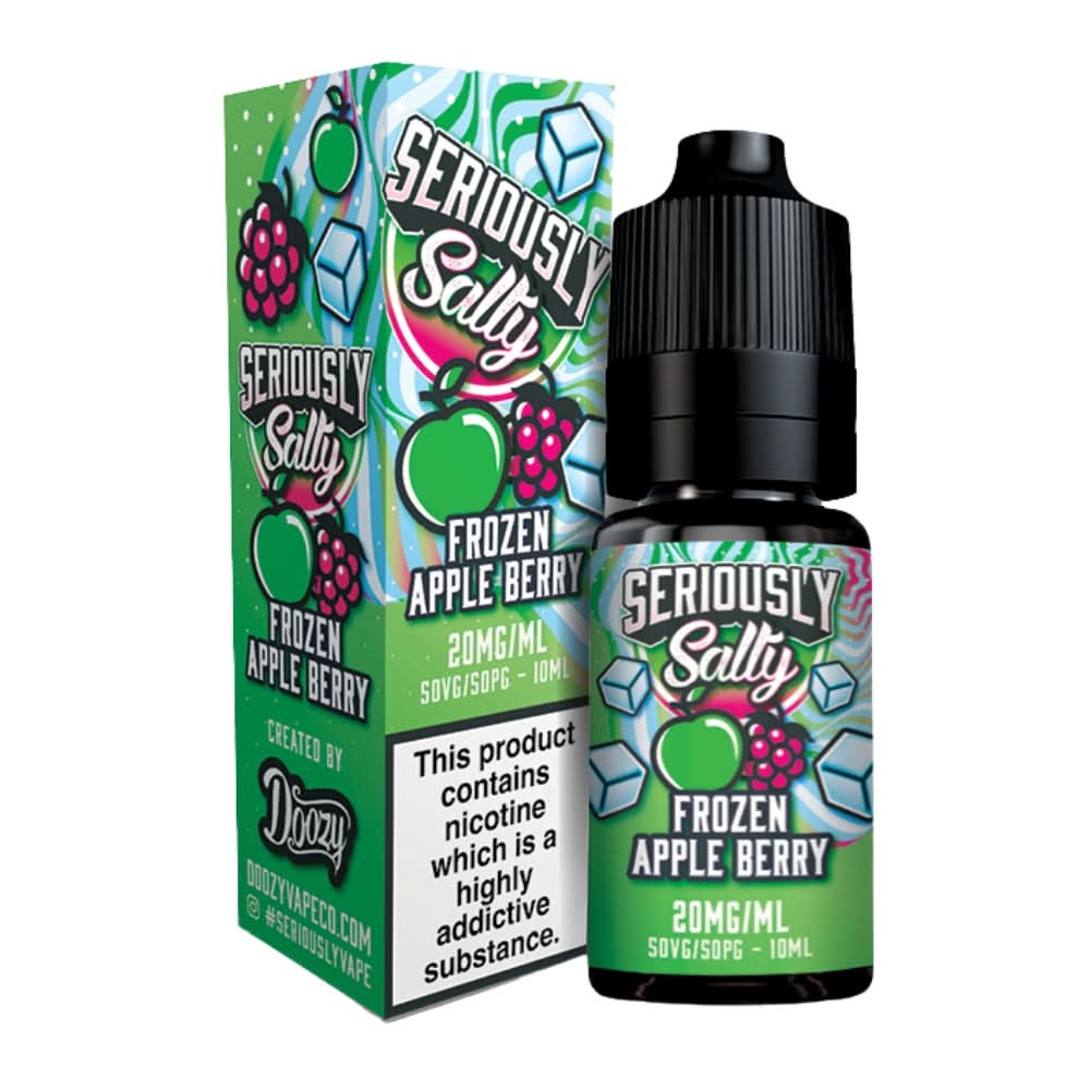 Frozen Apple Berry Nic Salt E-Liquid Seriously Salty Series by Doozy Vape Co (10ml)