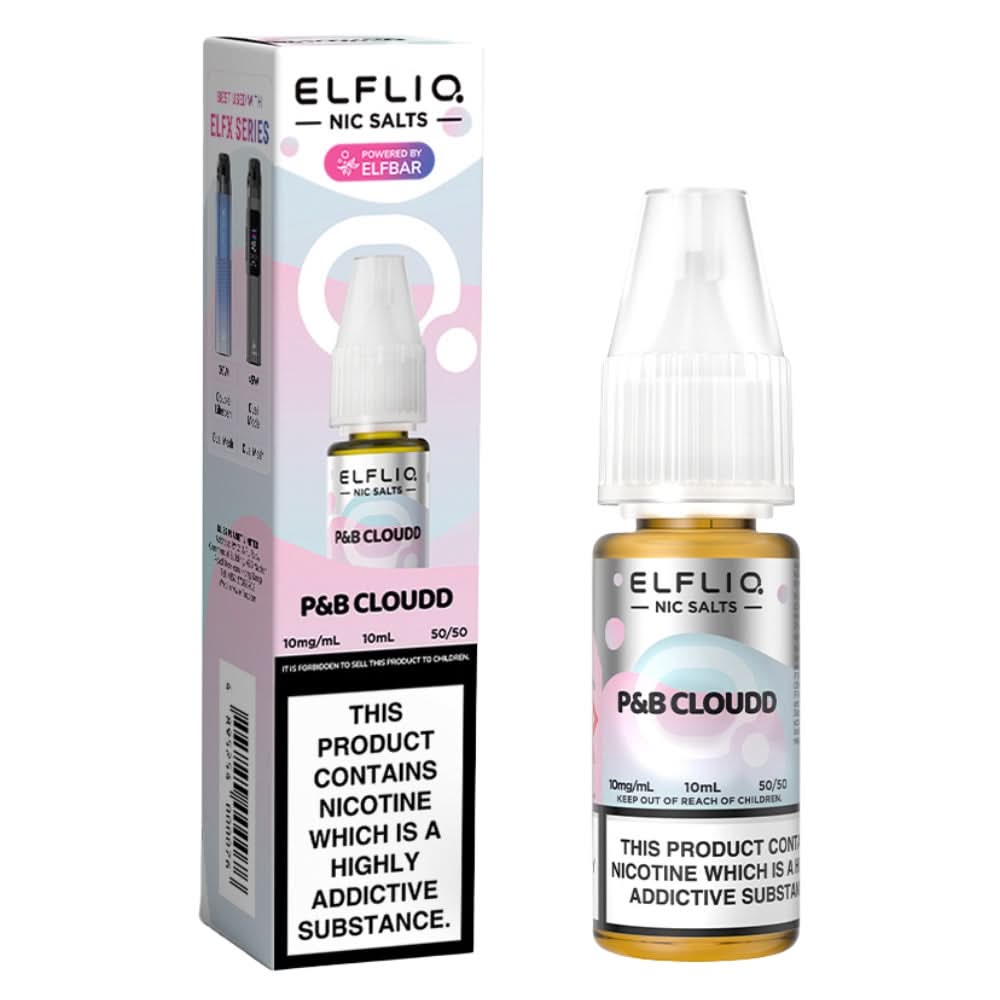 Cotton Candy Ice (P&B Cloudd) Nic Salt E-Liquid by Elf Bar Elfliq (10ml)