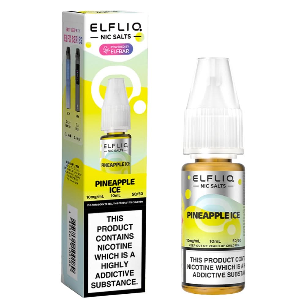 Pineapple Ice Nic Salt E-Liquid by Elf Bar Elfliq (10ml)