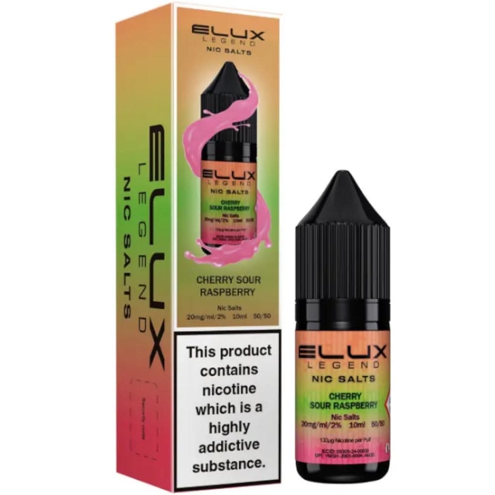 Cherry Sour Raspberry Nic Salt E-Liquid Legend Series by ELUX (10ml)