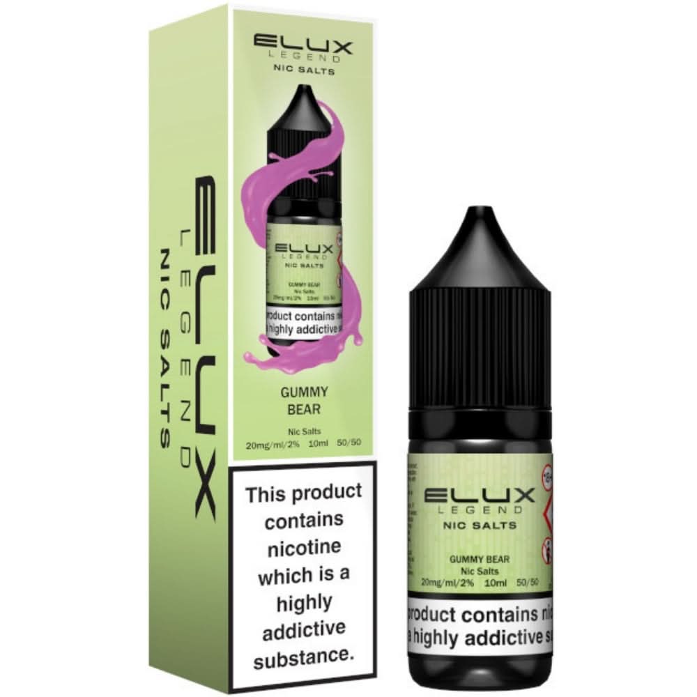 Gummy Bear Nic Salt E-Liquid Legend Series by ELUX (10ml)
