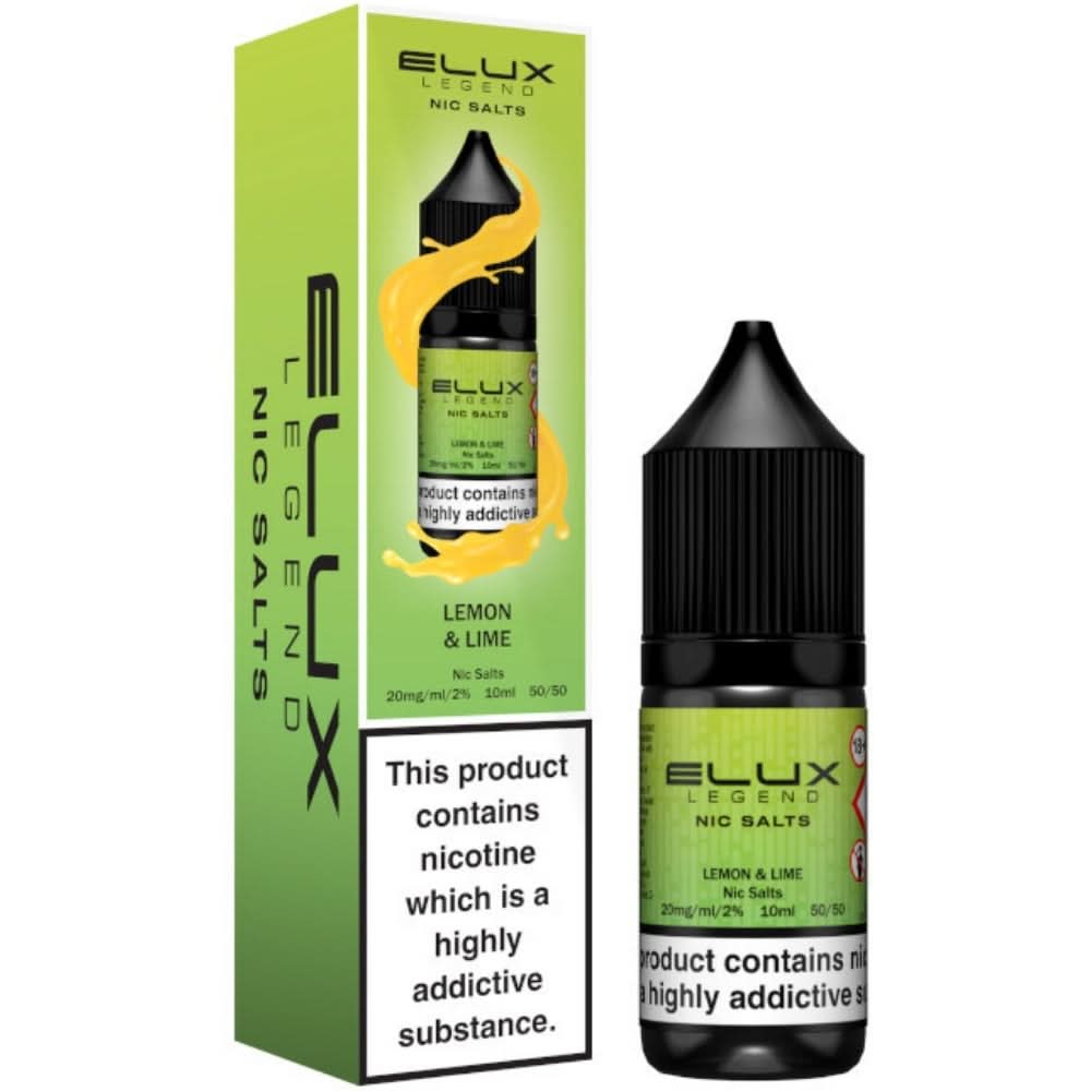 Lemon & Lime Nic Salt E-Liquid Legend Series by ELUX (10ml)