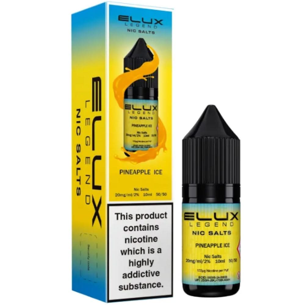 Pineapple Ice Nic Salt E-Liquid Legend Series by ELUX (10ml)