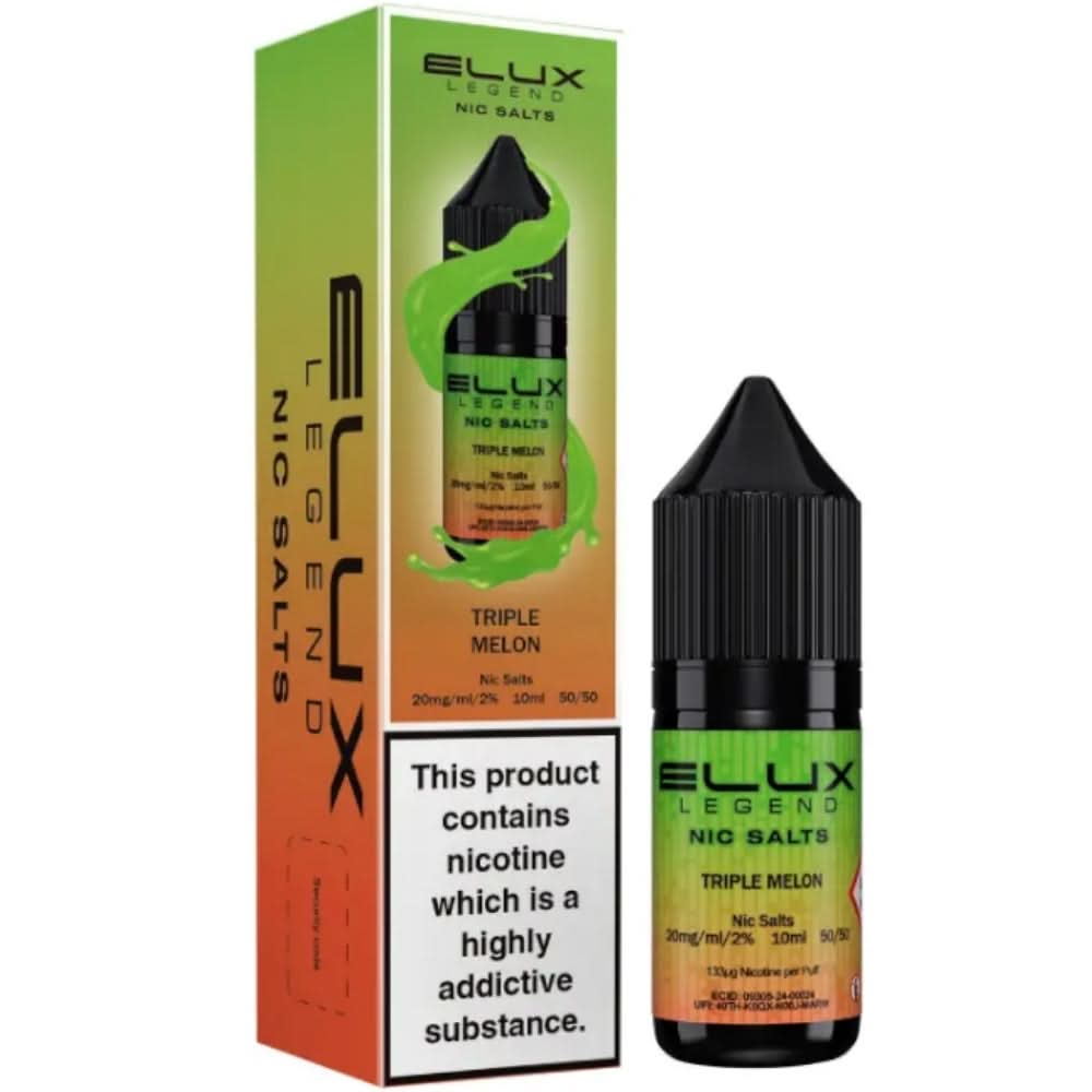Triple Melon Nic Salt E-Liquid Legend Series by ELUX (10ml)