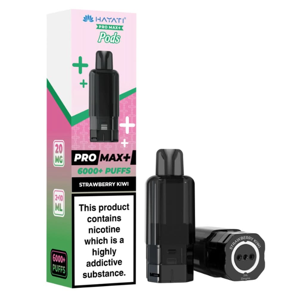 Hayati Pro Max Plus 6000 Strawberry Kiwi Prefilled Pods prefilled vape pod and refill container