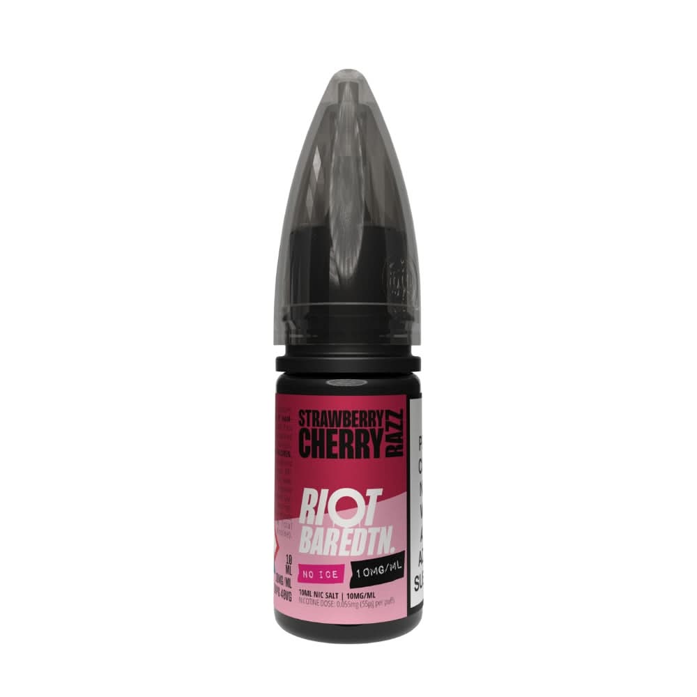 Strawberry Cherry Razz Nic Salt E-Liquid Bar Edition No Ice by Riot Squad (10ml)