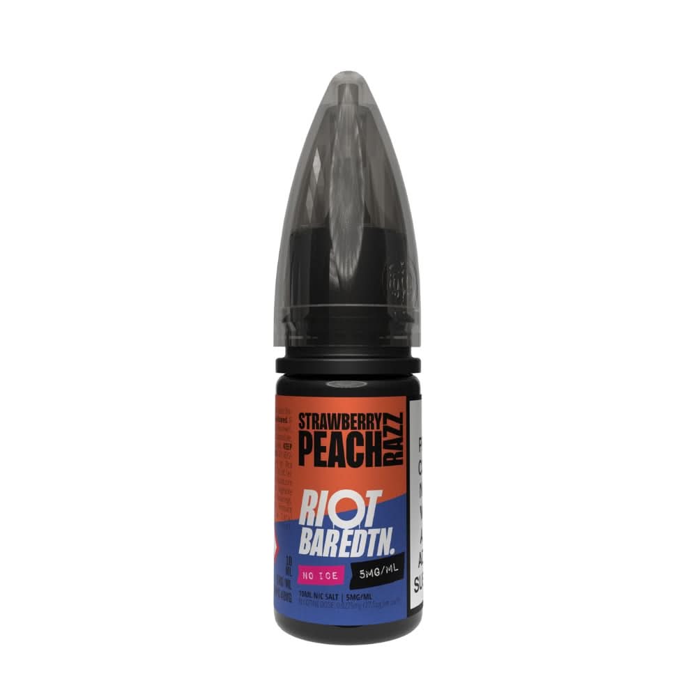 Strawberry Peach Razz Nic Salt E-Liquid Bar Edition No Ice by Riot Squad (10ml)