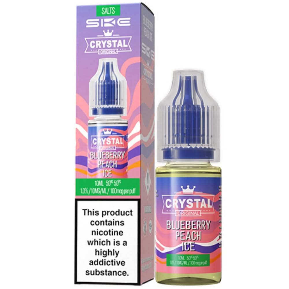 Blueberry Peach Ice Nic Salt E-Liquid Original Series by SKE Crystal (10ml)