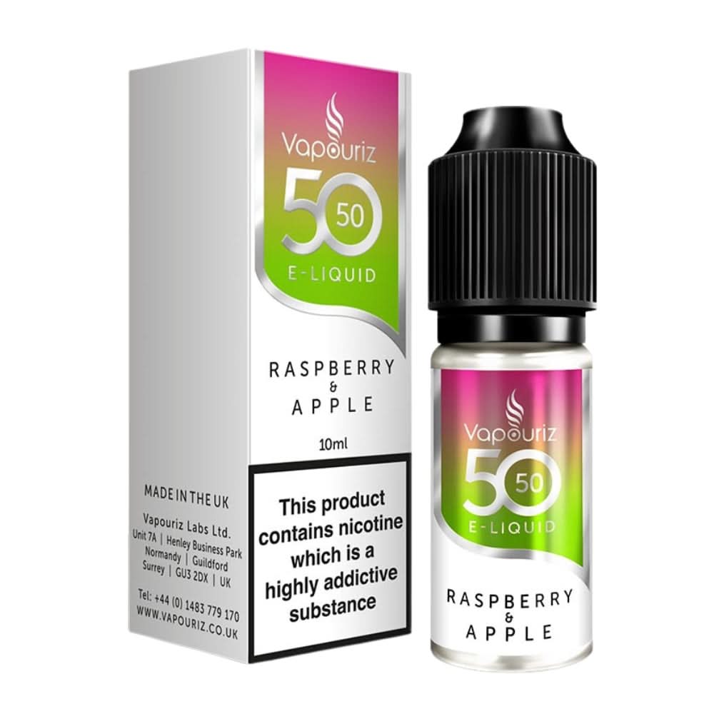 Raspberry & Apple E-Liquid 50/50 Series by Vapouriz (10ml)