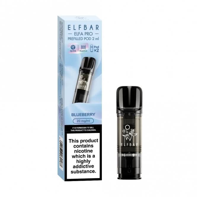 Blueberry Prefilled Pods Elfa PRO Series by Elf Bar (2 x 2ml)