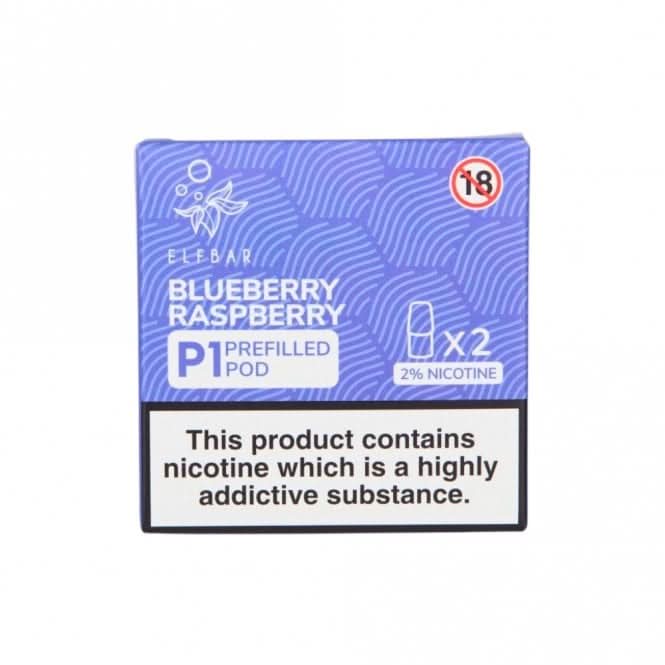 Blueberry Raspberry Mate P1 Prefilled Pods by Elf Bar (2 x 2ml)