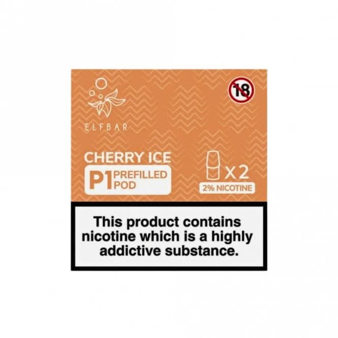 Cherry Ice Mate P1 Prefilled Pods by Elf Bar (2 x 2ml)
