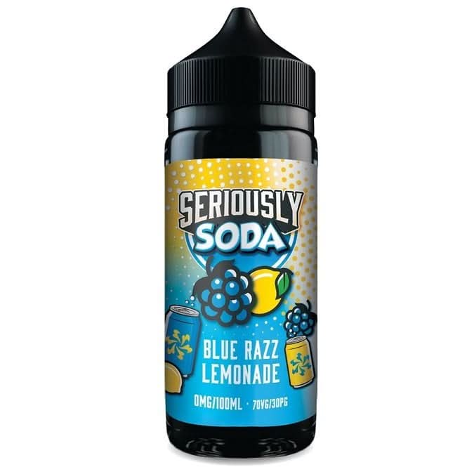 Blue Razz Lemonade Shortfill E-Liquid Seriously Soda Series by Doozy Vape Co (100ml)