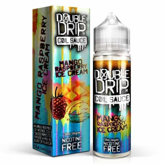 Double Drip Mango Raspberry Ice Cream E Liquid (50ml Shortfill) | Free  Delivery  Vapekit