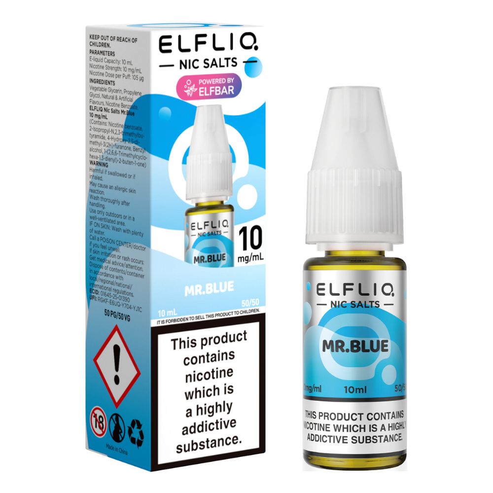 Mr. Blue Nic Salt E-Liquid 10ml by Elf Bar Elfliq