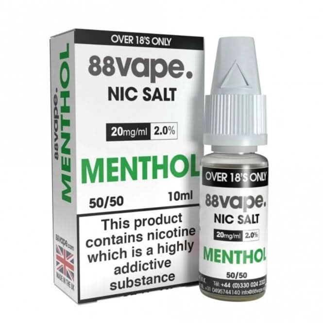 Menthol Nic Salt E-Liquid by 88vape (10ml)