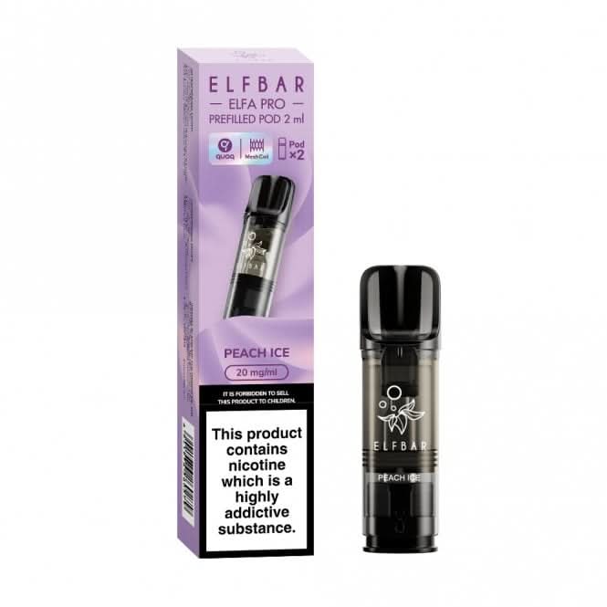 Peach Ice (Juicy Peach) Prefilled Pods Elfa PRO Series by Elf Bar (2 x 2ml)