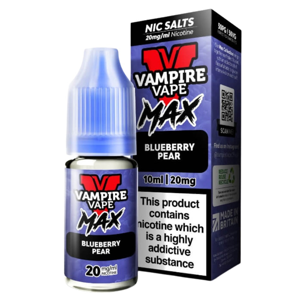 Blueberry Pear VV Max Nic Salt E-Liquid 10ml by Vampire Vape