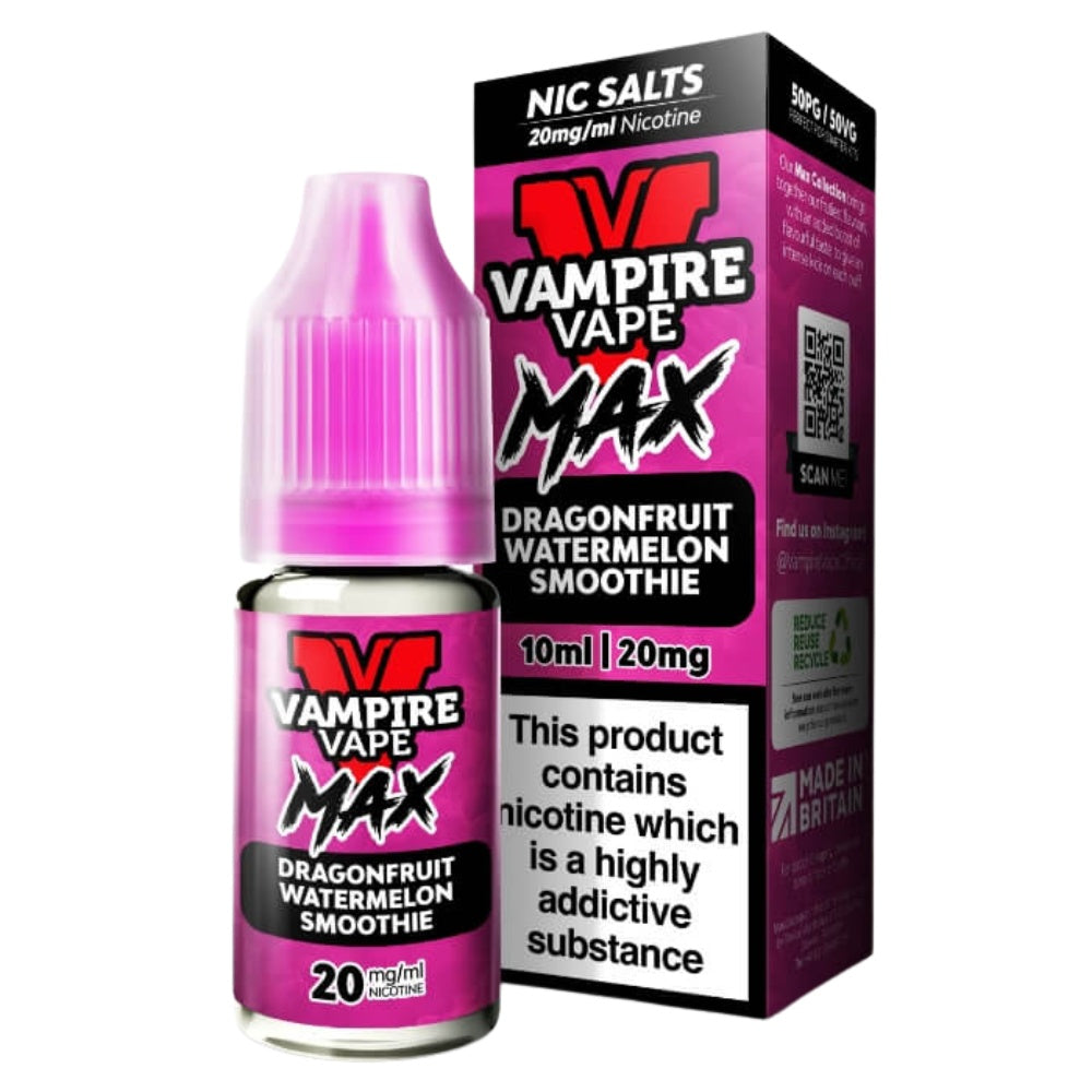 Dragonfruit Watermelon VV Max Nic Salt E-Liquid 10ml by Vampire Vape