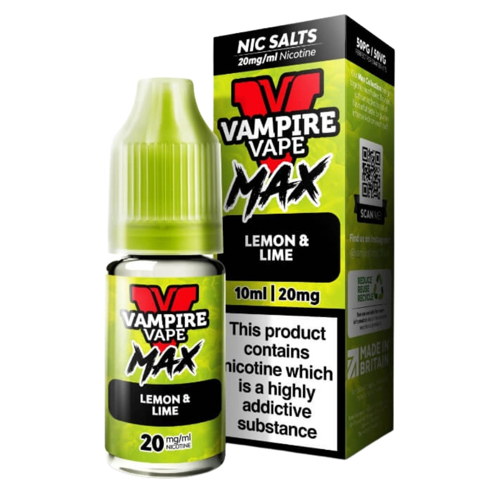 Lemon Lime VV Max Nic Salt E-Liquid 10ml by Vampire Vape