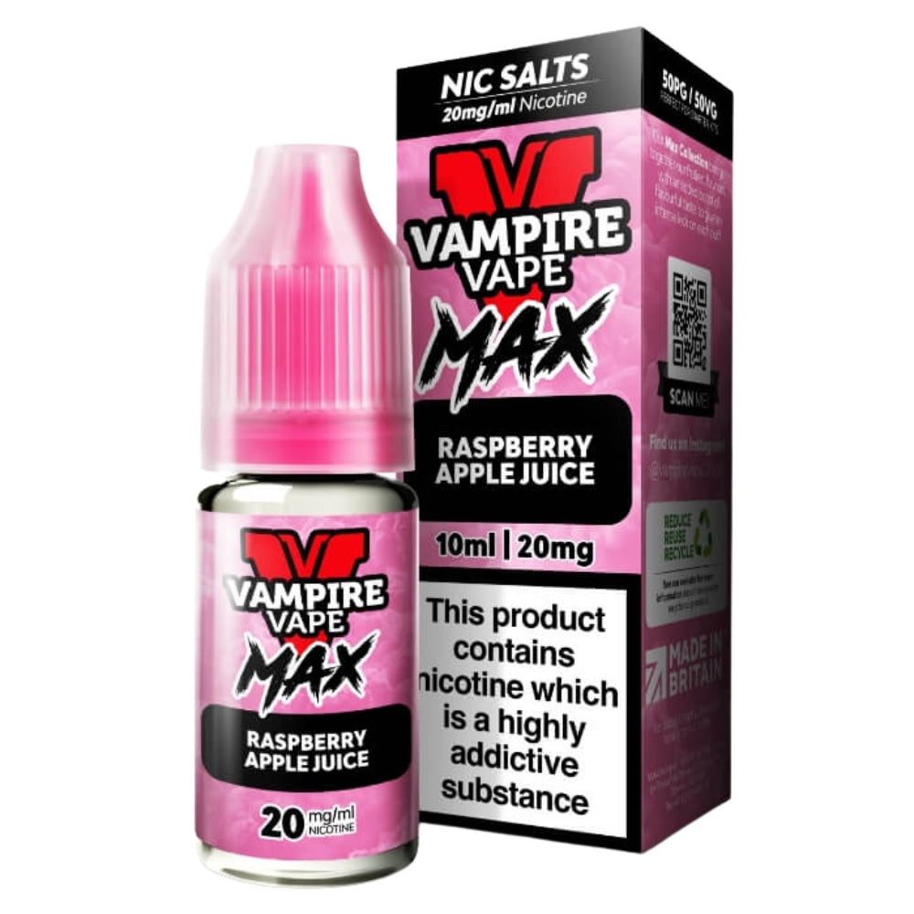 Raspberry Apple VV Max Nic Salt E-Liquid 10ml by Vampire Vape