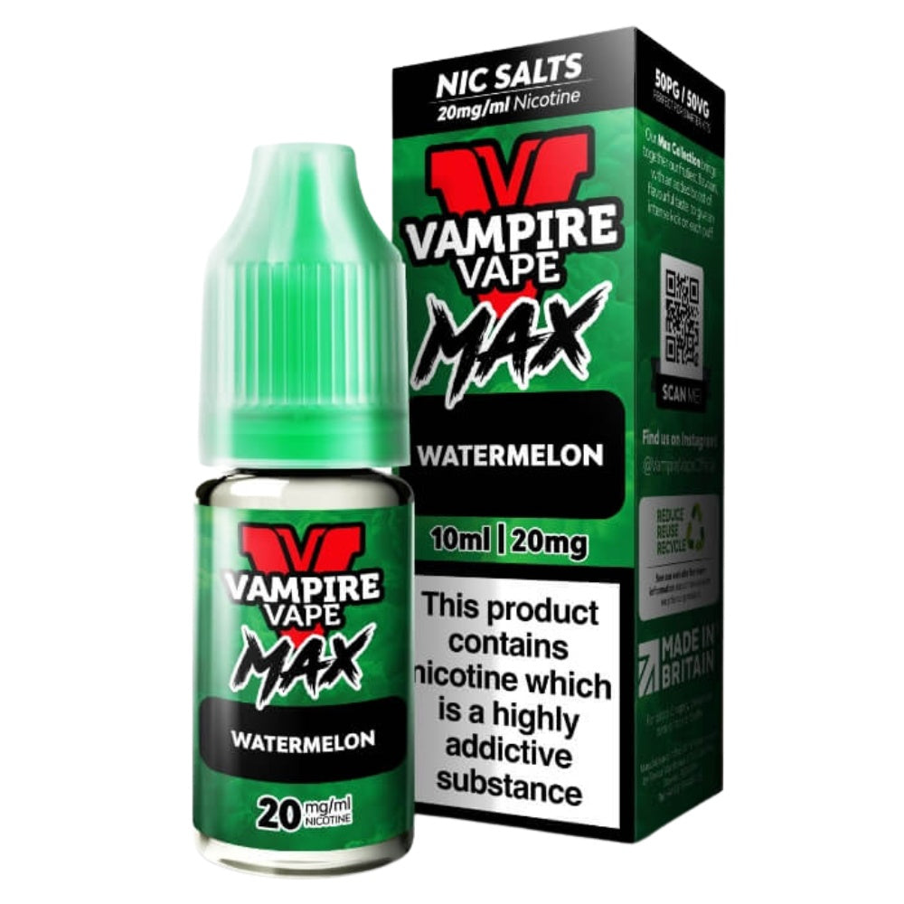 Watermelon VV Max Nic Salt E-Liquid 10ml by Vampire Vape