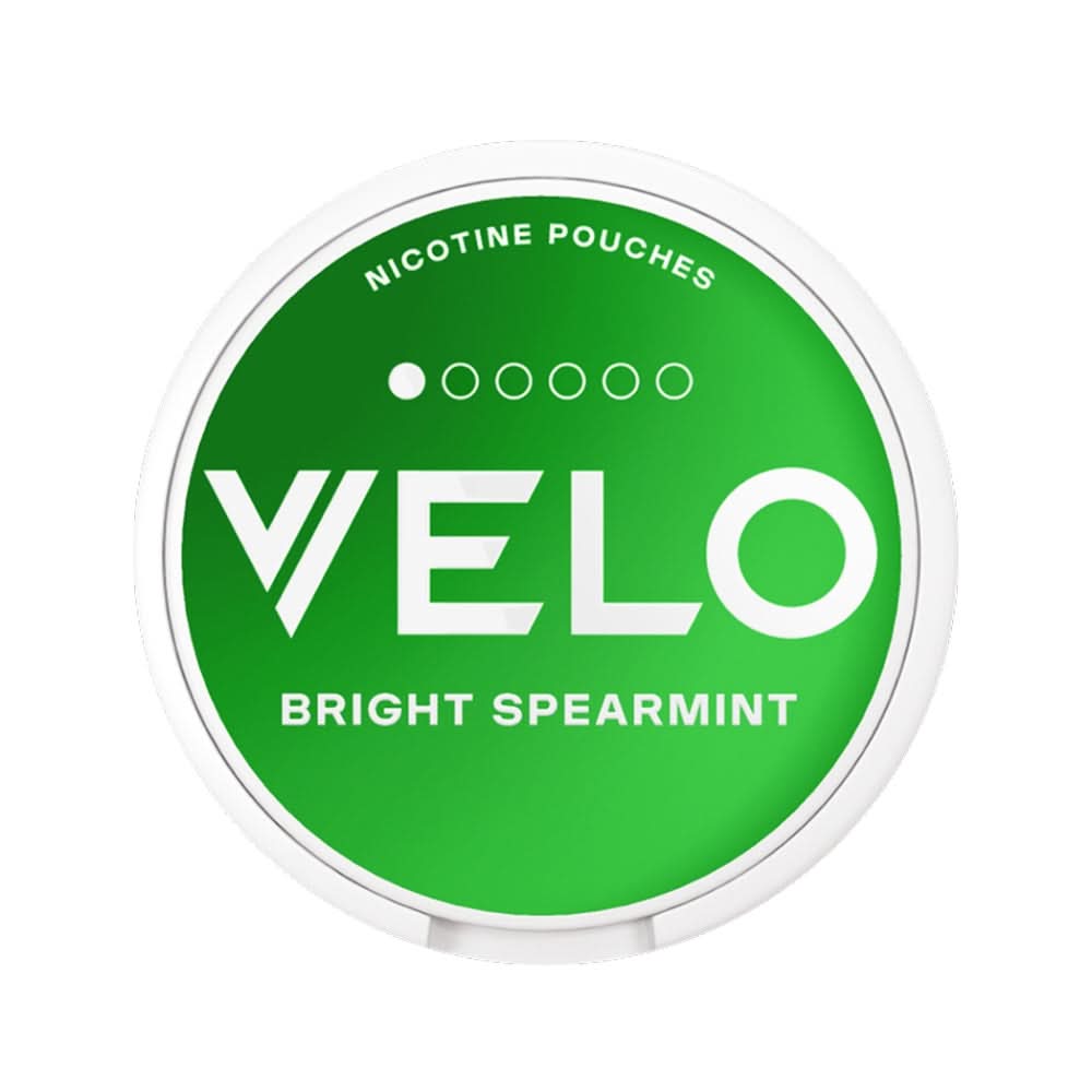 Bright Spearmint Mini Nicotine Pouches by Velo 4mg 15pk