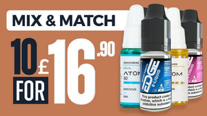 10 x 10ml E-Liquids for £16.90