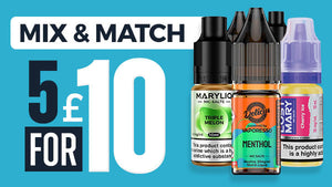 5 x 10ml E-Liquids for £10