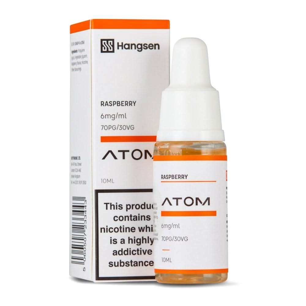 Raspberry E Liquid - Atom Series (10ml) | 18mg
